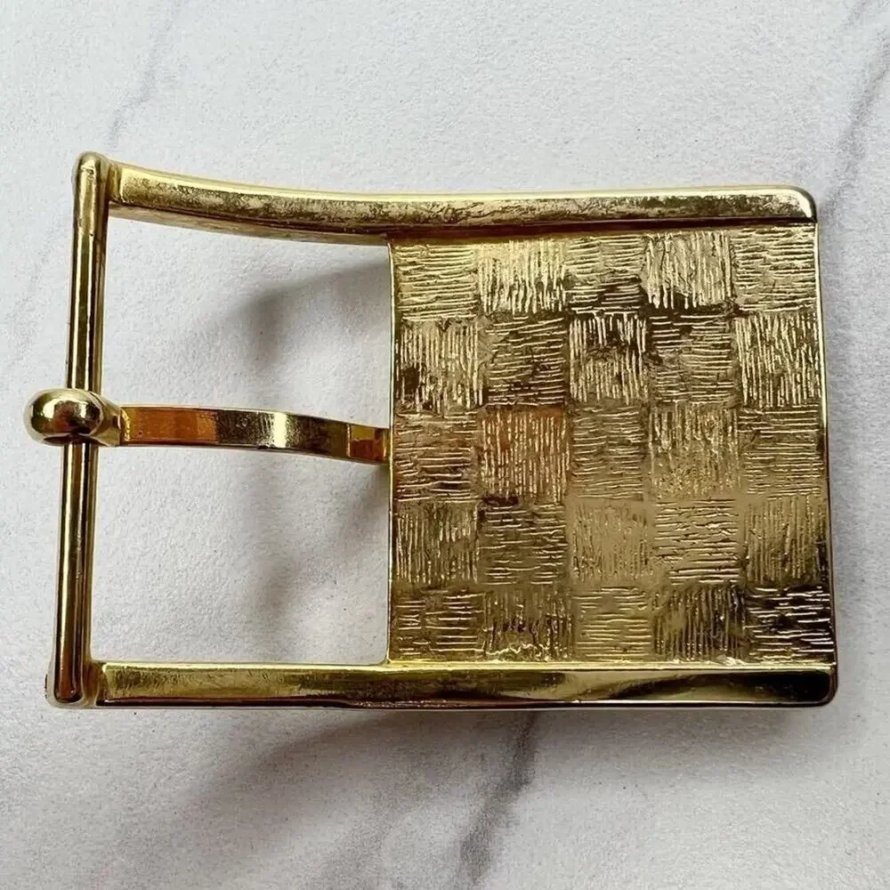 Vintage J Initial Letter Gold Tone Belt Buckle